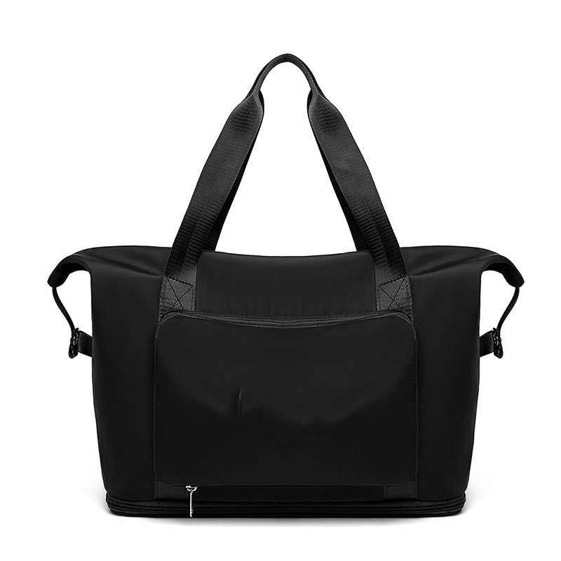 Foldable Travel Gym Bag for Women – Large Capacity Waterproof Duffel Bag with Wet Pocket & Luggage Strap
