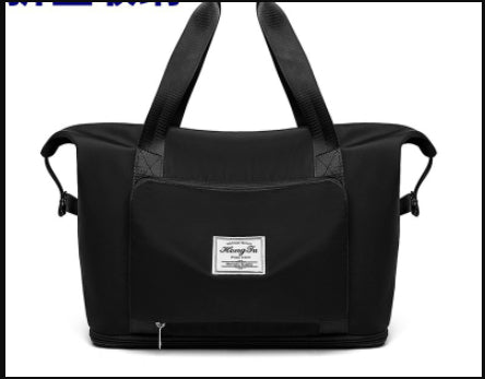 Foldable Travel Gym Bag for Women – Large Capacity Waterproof Duffel Bag with Wet Pocket & Luggage Strap