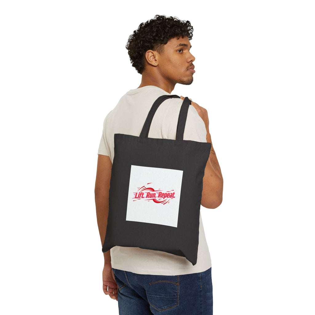 Lift Run Repeat Tote, gym motivation fitness bag | active lifestyle
