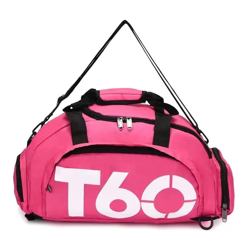 Multifunctional Waterproof Gym Duffel Bag – Large Travel Sports Backpack with Shoe Compartment